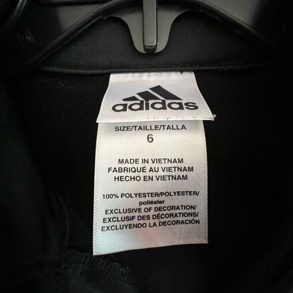 ADIDAS GIRLS TWO PIECE -FULL ZIP JACKET/PANTS SIZE 6 MINT - Picture 2 of 6